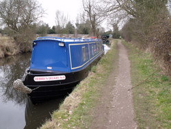Moored byside the towpath